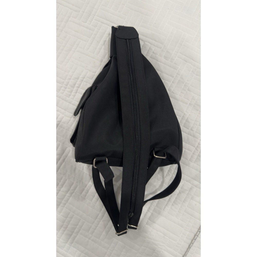 DKNY Donna Karan black nylon sling crossbody backpack bag - Picture 6 of 9